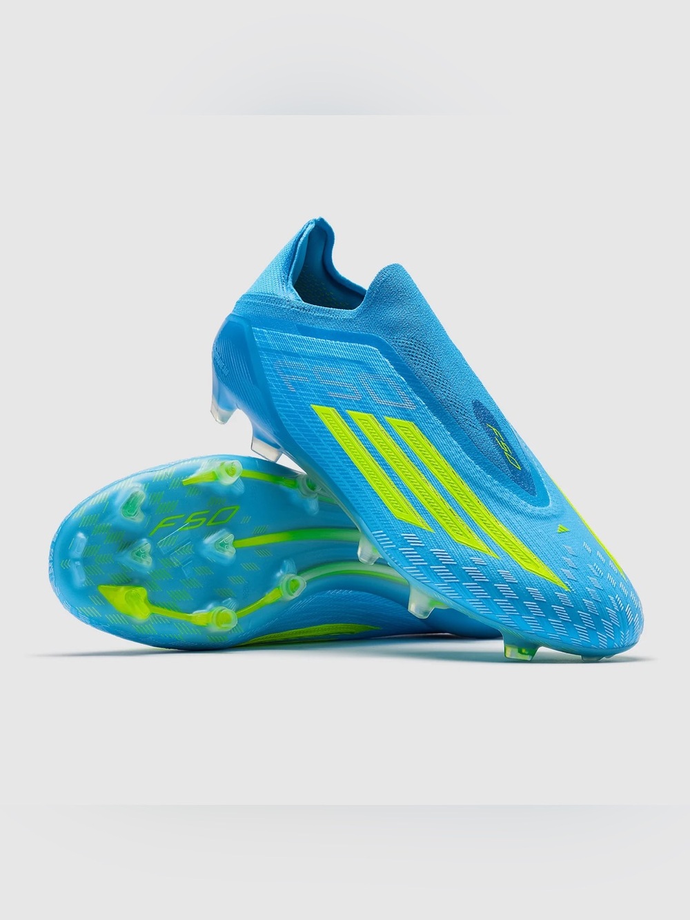 Adidas F50 Elite LL FG Men's Soccer Cleats Lucid Ray Blue F50 JR6461 Size 9.5 M